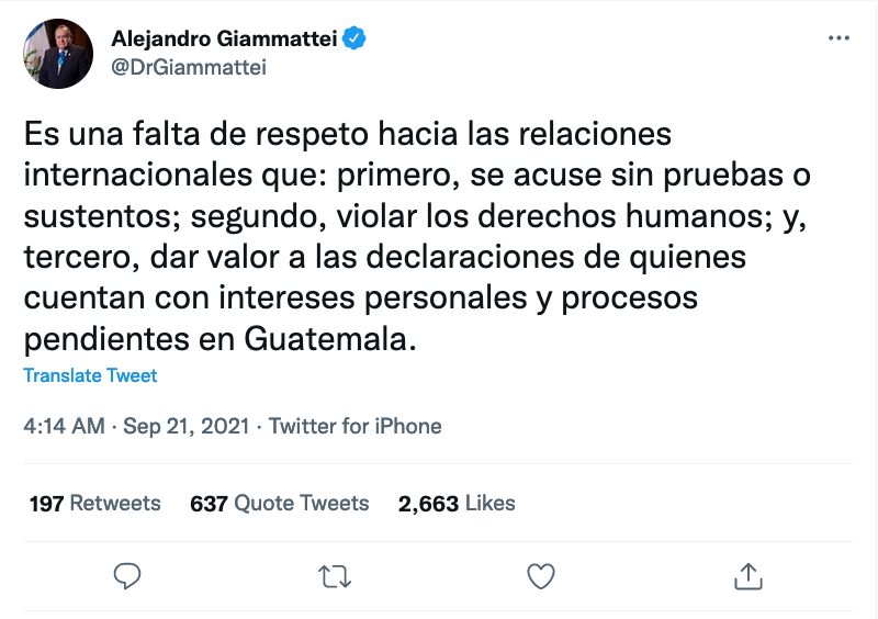 (Another) Network faking support to Guatemalan President